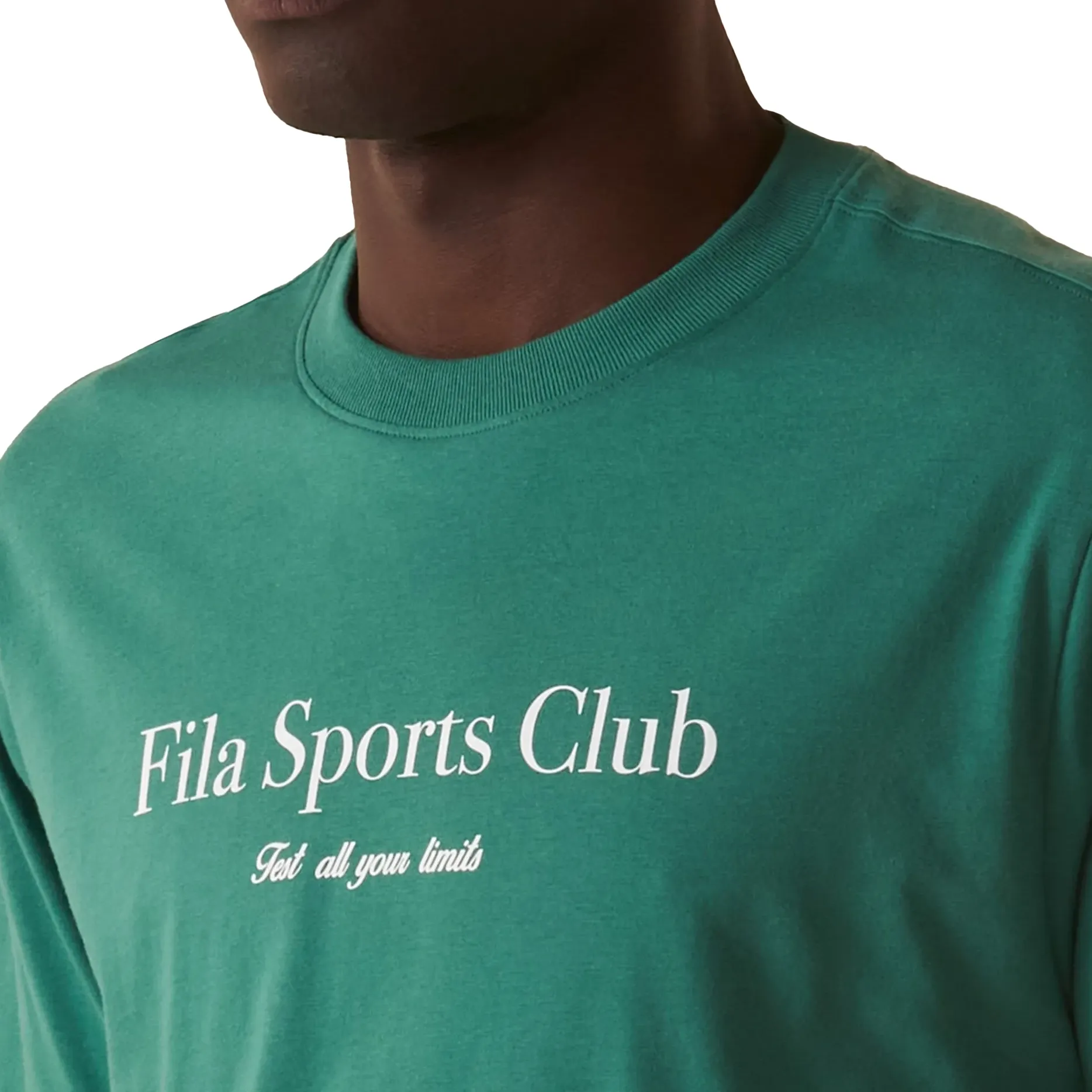 Fila Camiseta F11L01794-3664 M COMFORT SPORT Verde Medio Algodao -3-